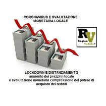 Aumento dei prezzi da lockdown e distanziamento coronavirus (svalutazione) svalutazione monetaria locale