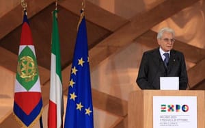 Mattarella expo cibo scaduto