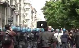 Proteste a Milano "Non lavoro gratis per Expo" Proteste "Non lavoro gratis per expo"