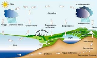 Automobili che vanno ad acqua ciclo dell’acqua