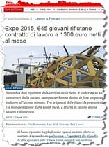 Expo 2015, 645 giovani rifiutano lavoro a 1300 euro al mese expo 654 rifiutano lavoro – 22-04-2015 19-47-45
