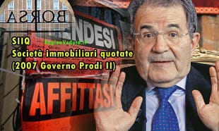 Prodi e le SIIQ (società di investimento immobiliare quotate) SIIQ, Prodi e societa immobiliari quotate