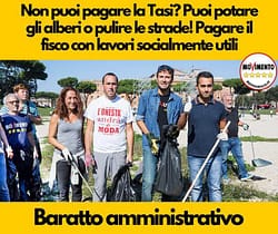 Baratto amministrativo, le trovate schiaviste di M5S baratto amministrativo