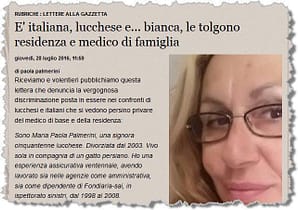 Razzismo inverso: è italiana, bianca, via residenza e sanità! Autoctofobia e razzismo inverso