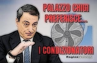 Mario Draghi ordina "operazione termostato", limiti all'uso dei condizionatori, ma Palazzo Chigi ne ha comprati 57 Mario-Draghi-preferisce-i-condizionatori
