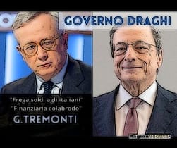 Tremonti accusa Draghi: "frega soldi agli italiani" Giulio Tremonti accusa il governo di Mario Draghi