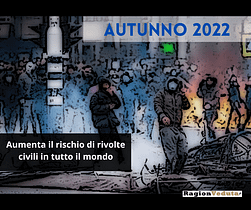 Aumenta il rischio di disordini civili in tutto il mondo, fonte Civil Unrest Index Rischio rivolte civili autunno 2022