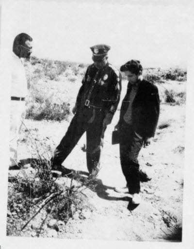 Agenti sul luogo di avvistamenti UFO