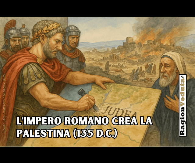 Palestina dal 135 d.C. dixit l'imperatore Adriano (disarticolare le rivolte ebraiche)