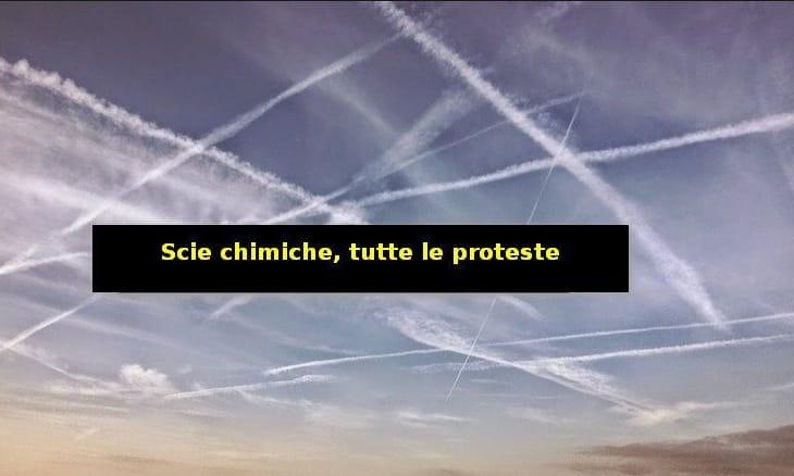 Scie chimiche tutte le proteste